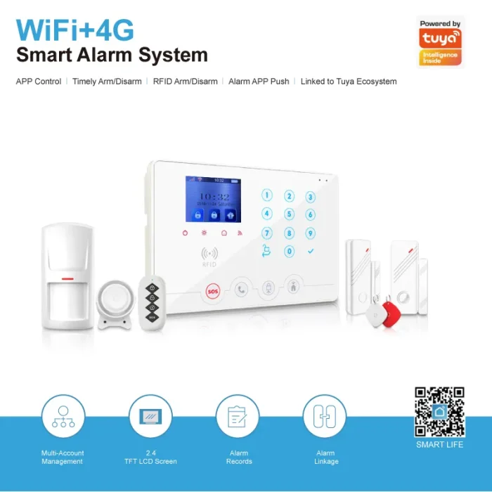 W4Q 4G and wifi color display Alarm System – GLEN N HANSEN